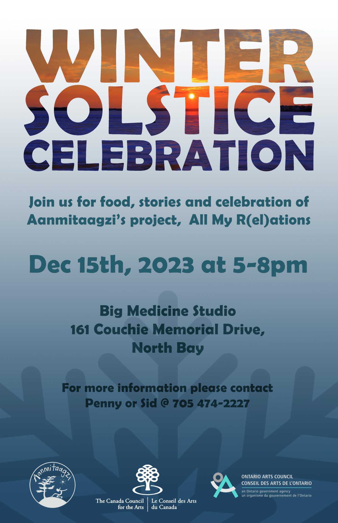 Poster for the 2023 Winter Solstice celebration.